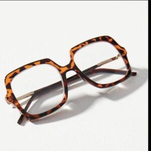 Anthropologie large tortoise shell readers 2.0